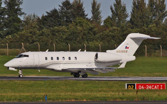 Bombardier Challenger 300 (N518GS) - n518gs dep shannon 2/10/14