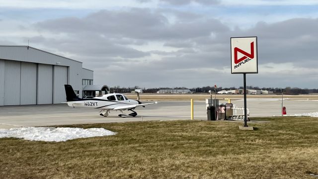 Cirrus SR-22 (N82VT) - N82VT, a 2014 Cirrus SR22 Turbo G5, just before starting up after refueling at the self serve Avfuel pump. 1/19/22.  