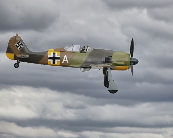 FOUR WINDS 192 (N1227) - Luftwaffe Day @ Paine Field Everett, WA.  Focke-Wulf FW190A.  This is the ONLY FW190A in existence using the ORIGINAL BMW801 engine!