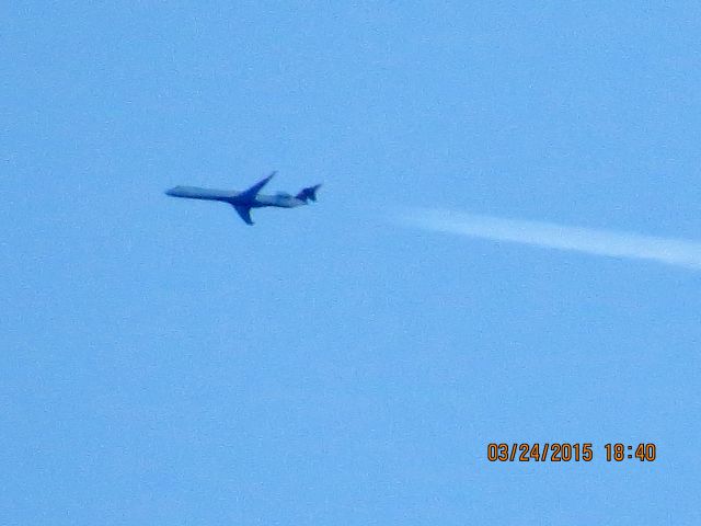 Canadair Regional Jet CRJ-900 (N176PQ) - Express Jet flight 5186 from ICT to ATL over Northeastern Oklahoma at 32,300 feet.