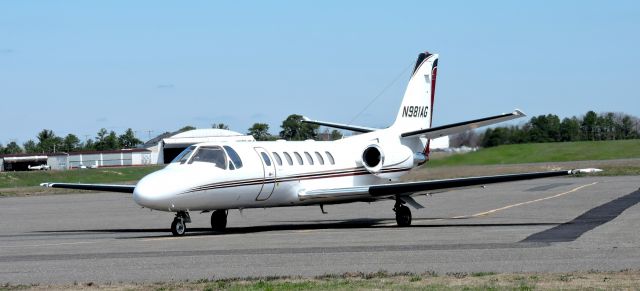 Cessna Citation V (N981AG) - This Cessna just landed and making its way to park April 2018.