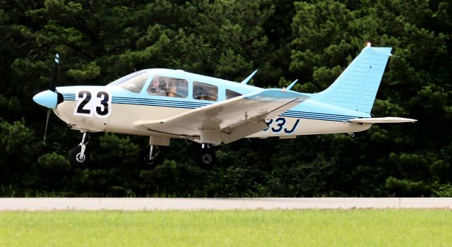 Piper Cherokee (N2133J) - Team "Hoosier Mamas" arriving at St. Clair County Airport, Pell City, Al in a 1978 model Piper PA-28-181 Archer during the 2023 Women's Air Race Classic - afternoon, June 22, 2023.