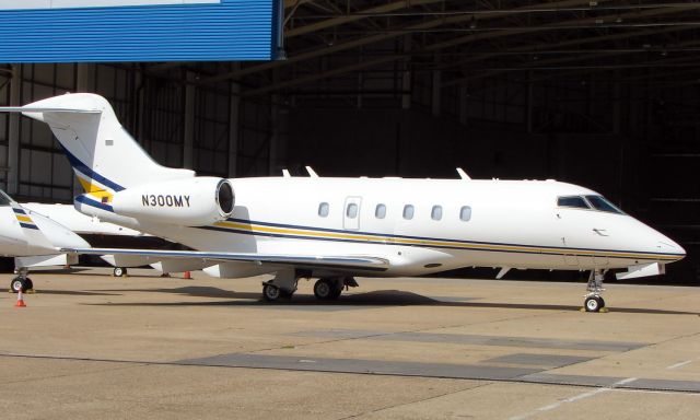 Bombardier Challenger 300 (N300MY) - Newly registered CL300 (ex N888NC) at Luton UK 22nd August 2008