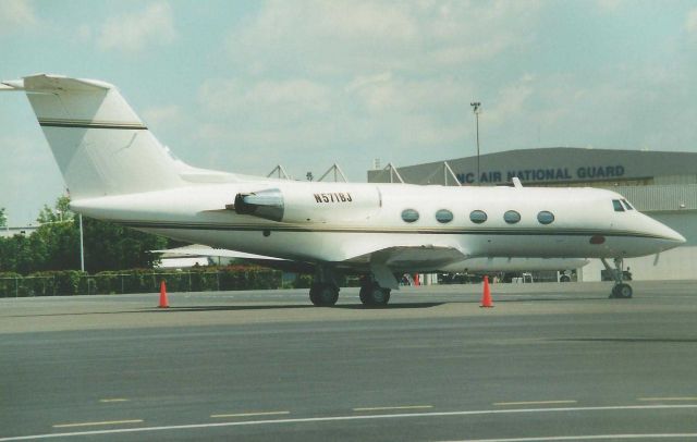 Gulfstream American Gulfstream 2 (N571BJ) - At CLT - date unknown / scanned of 35mm print  