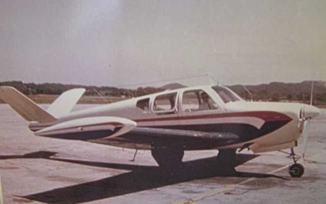 Beechcraft 35 Bonanza (N8652A) - Picture taken Summer 1964. Aircraft owned by Northern Engraving Corp.