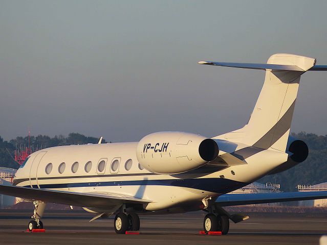 Gulfstream Aerospace Gulfstream G650 (VP-CJH) - I took this picture on Dec 24, 2019.