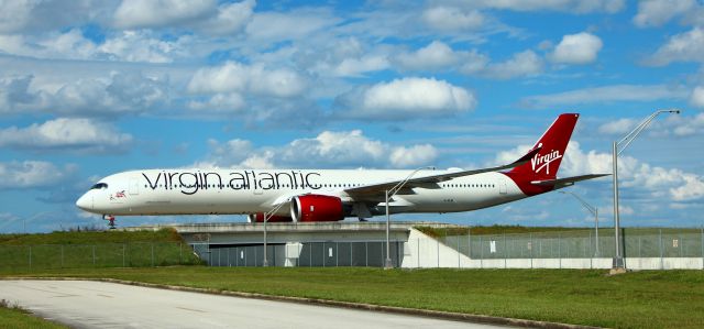 Airbus A350-1000 (G-VLIB) - 10/15/22 taxiing in on Juliet