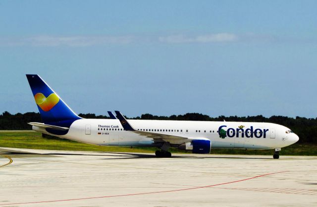 BOEING 767-300 (D-ABUI) - CONDOR B763 TAXING TO THE GATE AT MDSD AIRPORT!