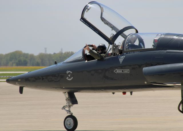 Northrop T-38 Talon (6714826) - Giving ‘em the horns, rock on! br /br /A B-2A Spirit pilot showing some love to the camera from the cockpit of “Spirit of Sedalia” (67-14826), a T-38A Talon of the 509th. 5/5/23 