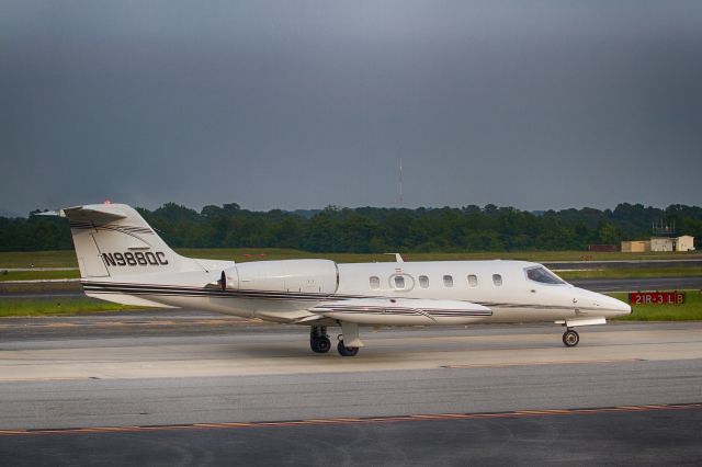 Learjet 35 (N988QC) - Air ambulance clearing customs