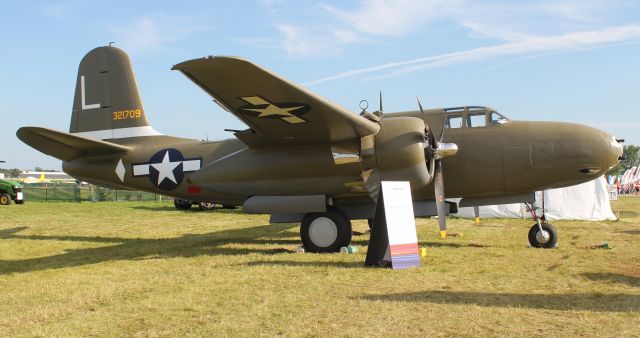 Douglas A-20 Havoc (32-1709) - Probably the only airworthy Douglas A-20G Havoc in the world - at Wittman Regional Airport, Oshkosh, WI, during Airventure 2017 - July 29, 2017.