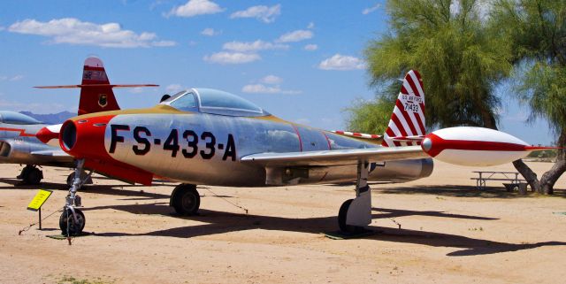 — — - Republic F-84C Tunderjet Pima Air Museum Tucson Arizona