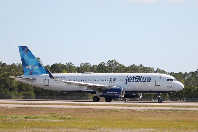 Airbus A320 (N805JB) - JBU812 RSW-EWR 12/9/24