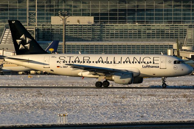 Airbus A319 (D-AILF) - yellow evening sun