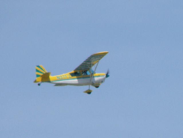 CHAMPION Decathlon (N97FZ) - An American Champion Decathlon climbs out at Blue Grass Airport (KLEX)...