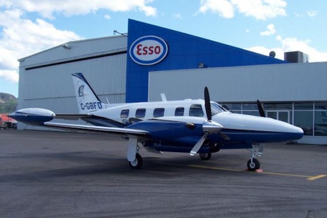 Piper Cheyenne 2 (C-GBFO) - Aircraft was damaged beyond repair in a fire at the main CMS Hangar in Kapuskasing on December 30th, 2010