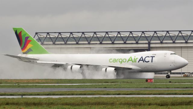 Boeing 747-400 (TC-ACM) - air act cargo b747-428f tc-acm landing at shannon from istanbul almost running out of runway 5/4/20.