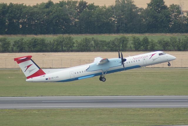 de Havilland Dash 8-400 (OE-LGG) - Austrian Airlines Dash-8-402 cn4074 23 juni 2018 Take off RWY29