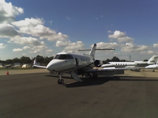 Hawker 800 (N804MR) - camera phone picture. taken when it was still registered as N801CW