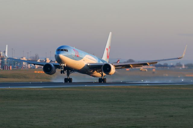 BOEING 767-300 (G-OBYH) - TOM216 off to Boa Vista in the Cape Verde Islands