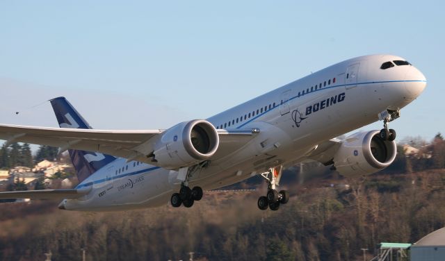 Boeing 787-8 (N787FT) - One of the 787 going out for a flight test