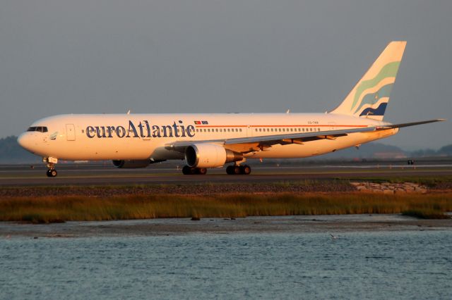 BOEING 767-300 (CS-TKR) - Euro Atlantic, running as a sub for TACV Cabo Verde  691, departing back to Praia, Cape Verde