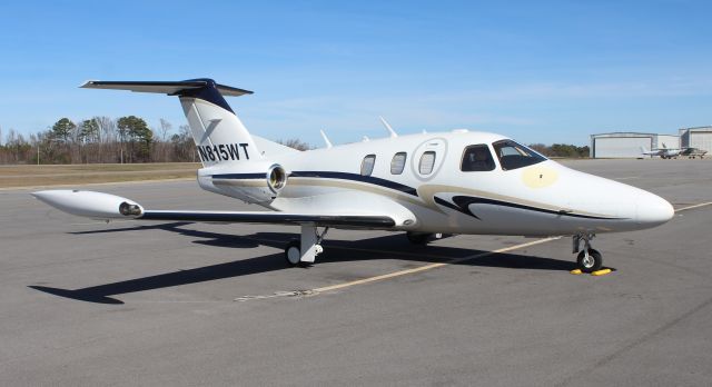 Eclipse 500 (N815WT) - An Eclipse EA500 on the ramp at Thomas J. Brumlik Field, Albertville Regional Airport, AL - February 10, 2017.