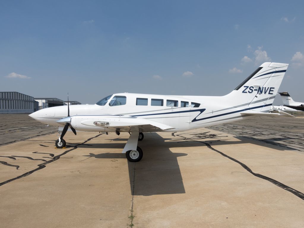 Cessna 402 (ZS-NVE) - At Lanseria, South Africa. 17 JAN 2017