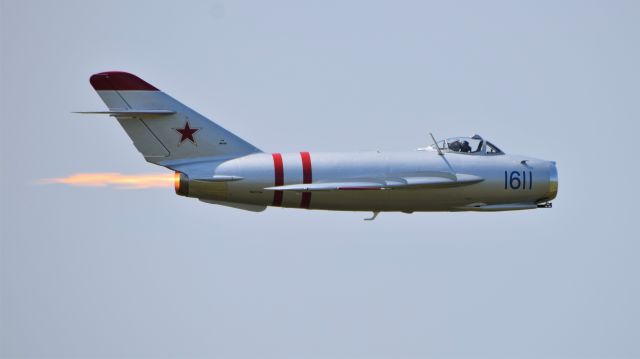 MIKOYAN MiG-17 (N217SH) - Randy Ball doing a high speed pass in his Mig-17 at the 2017 Selfridge ANG Base Open House & Air Show, Michigan