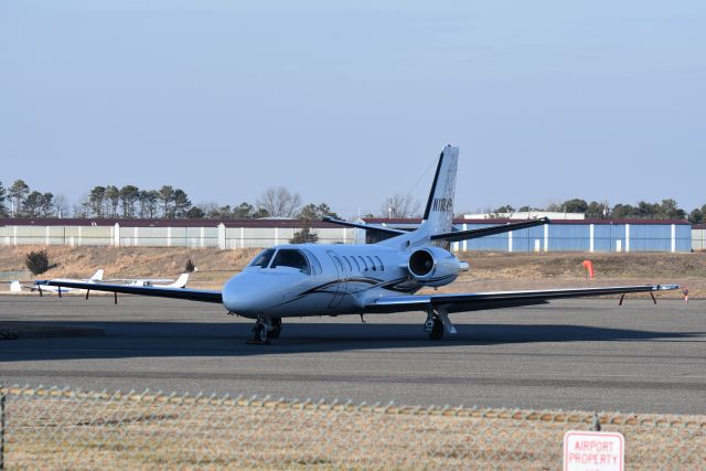 Cessna Citation II (N116VP) - A Cessna Citation II C550  awaits its next assignment at Monmouth Airport, NJ Jan. 2021.