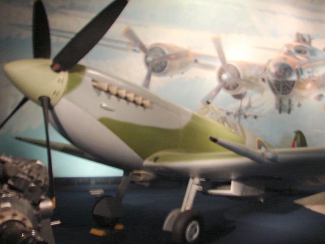 DLA474 — - Royal Air Force Supermarine Spitfire on display at the National and Space Museum in Washington DC. (2/16/09)