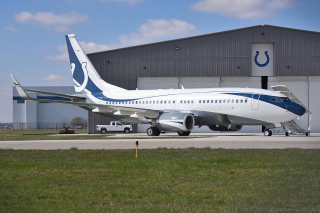 Boeing 737-700 (N101TD) - Horseshoe One. Bopper Airways. Indianapolis Colt's owner Jim Irsay's BBJ. 03-23-24