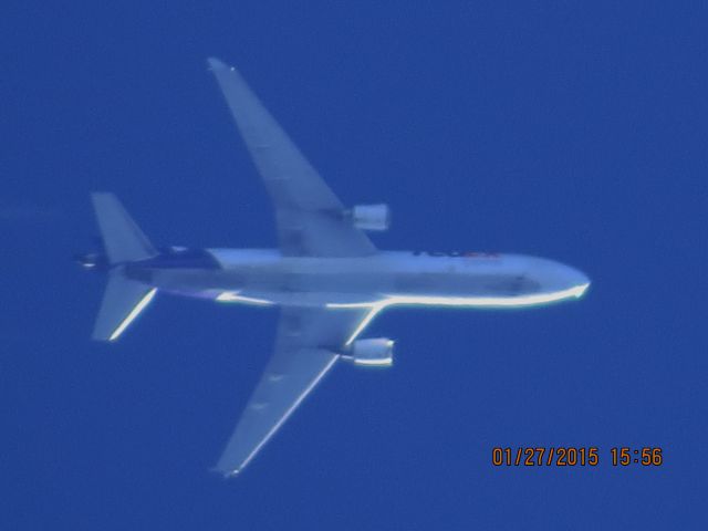 Boeing MD-11 (N598FE) - FedEx flight 900 from MEM to SEA over Southeastern Kansas at 34,000 feet.