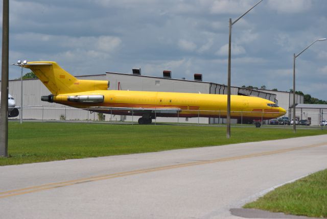 Boeing 727-100 (UNKNOWN) - Boeing 727 formerly used by DHL.  The DHL livery has been obscured and there are no identifying numbers on the skin.