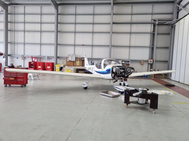 GROB Tutor (G-BYWS) - Taken in hangar on 23/08/2023