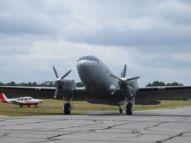 — — - Douglas DC_3 Basler Turbo Conversion out of paint shop at Muskoka CYQA Canada