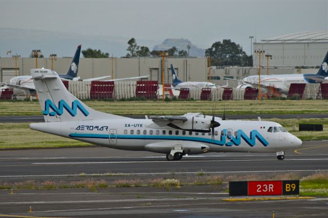 Aerospatiale ATR-42-600 (XA-UYK) - ATR-42-600 of Aeromar XA-UYK MSN 1211 is on take off from Mexico City International Airport (08/2018).