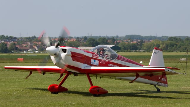 MUDRY CAP-232 (F-GRPA) - Pascale Alajouanine thanked the public after her aerobatics demonstration at LENS Airshow, May 2014