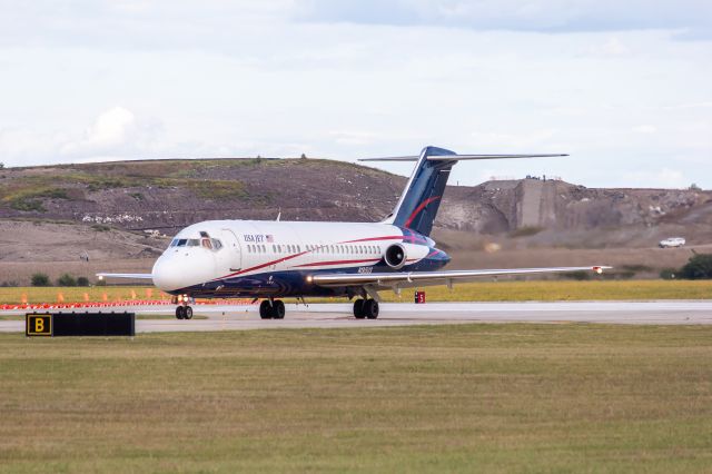 McDonnell Douglas DC-9-30 (N205US) - JUS205 getting ready to depart for a cargo flight down south. This aircraft has since been retired and replaced by the MD-88.
