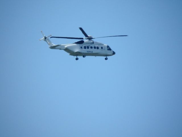 N281LM — - Sikorsky S-92A flying the ILS 29 at Chester County Airport, KMQS. The Sikorsky factory is only a few miles away. It looked like some flight testing