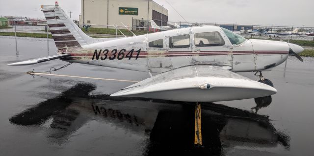 Piper Cherokee (N33641) - Merrill Field tie-down yard, Anchorage, AK