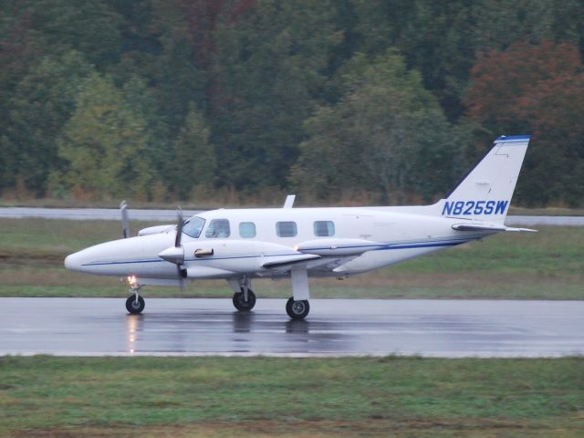 Piper Cheyenne (N825SW) - Rolling down runway 20 KJQF - 10/5/09