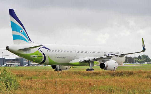 Airbus A321 (F-WHUE) - air busan a321-231sl f-whue after painting by iac in shannon 19/7/17.