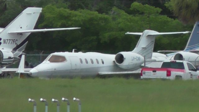 Learjet 31 (LV-CNF) - Is it me or did it go back to storage? Taken yesterday.