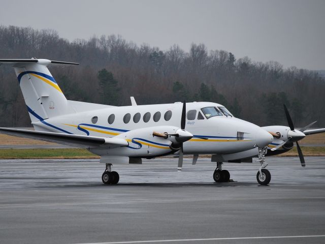 Beechcraft Super King Air 200 (N509FP) - PERDUE FARMS INC parked at KJQF - 2/18/09