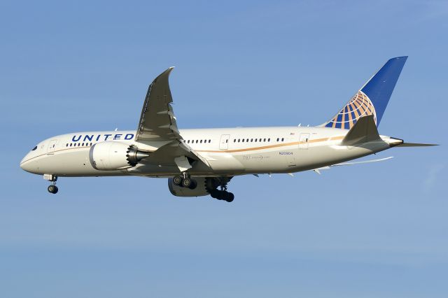 Boeing 787-8 (N20904) - On approach to runway 33 around 5PM