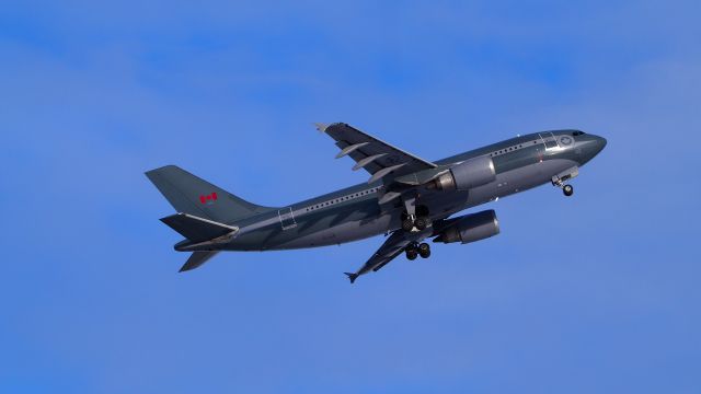 Airbus A310 (N15002) - A Canadian Forces CC-150 Polaris, a converted civilian Airbus A310, leaving Iqaluit after a NORAD exercise. October 26, 2015