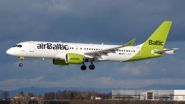 Airbus A220-300 (YL-ABK) - Airbus A220-300 Air Baltic, BT481 Riga (RIX) - Prague (PRG), Feb 1, 2024