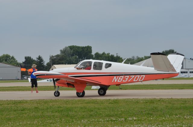 Beechcraft 35 Bonanza (N8370D) - Bonanza Mass Arrival at Oshkosh AirVenture 2014.