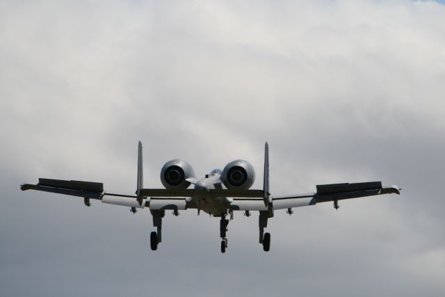 Fairchild-Republic Thunderbolt 2 — - Landing at Boeing Field 8-1-2008 after performing at Seafair airshow.